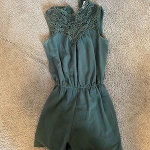 High Neck Romper